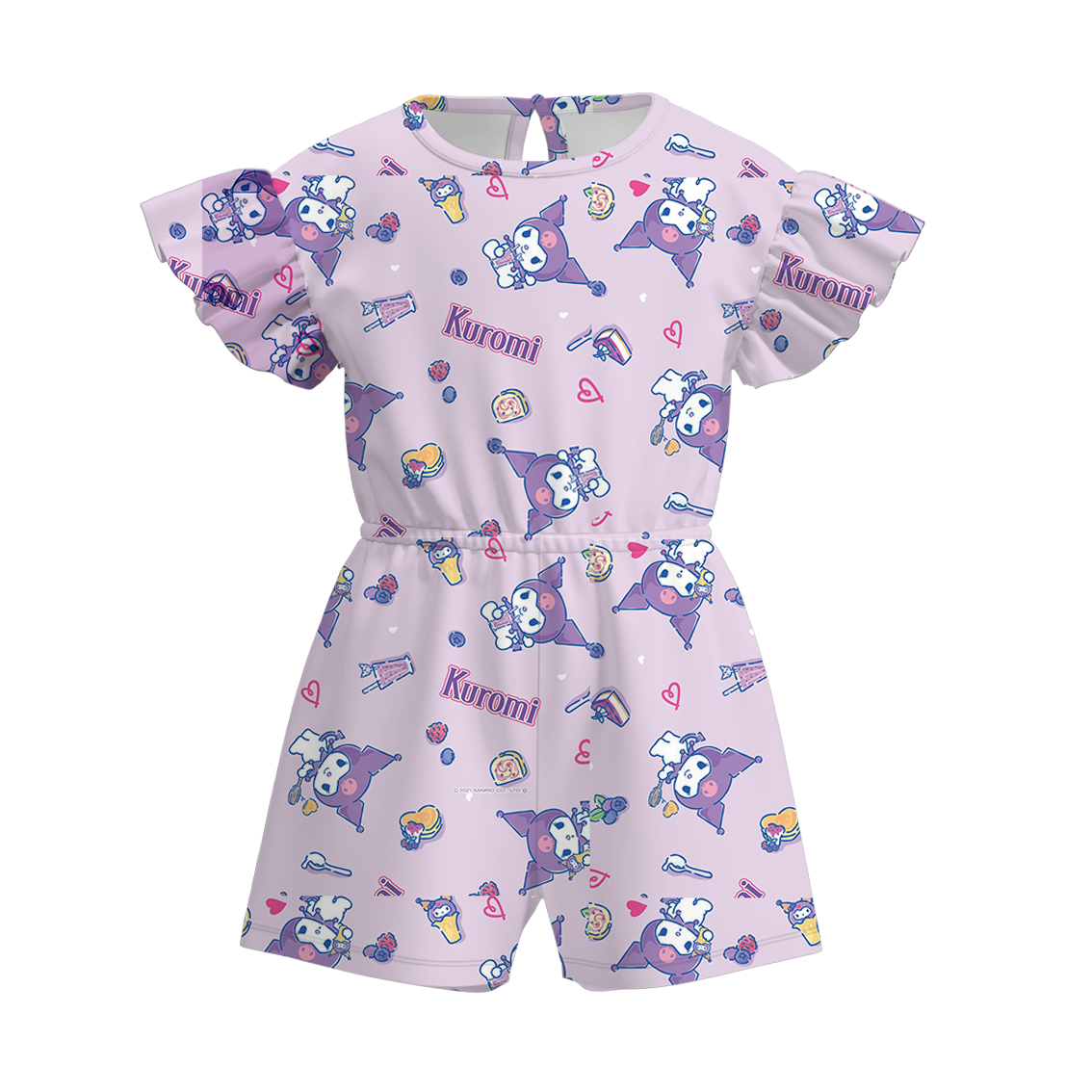 （Pre Order）Girls Summer Sanrio Print Jumpsuit