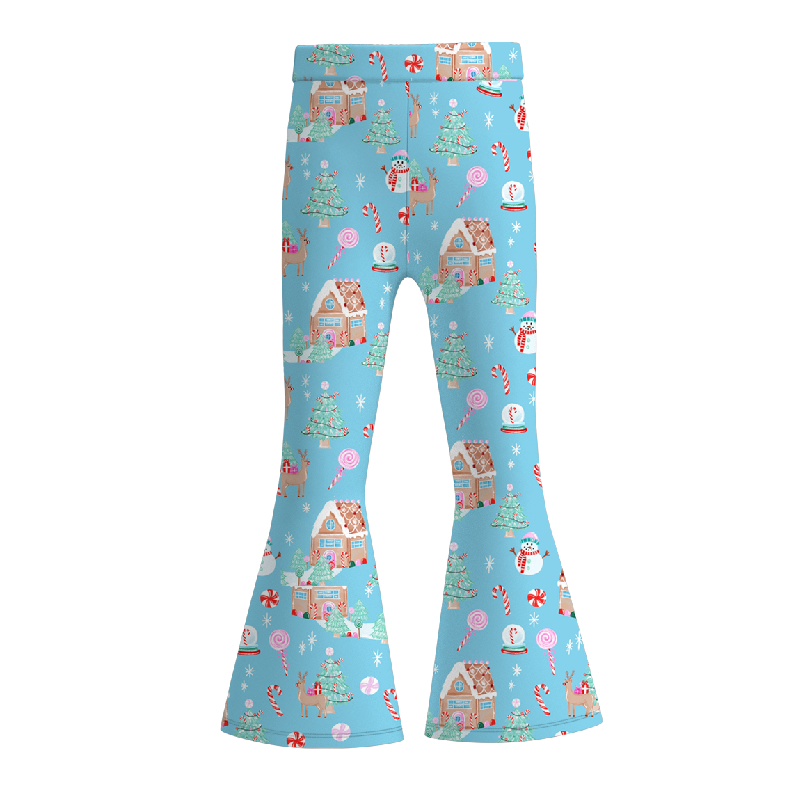 （Pre Order）Girls Christmas Print Bell Pants