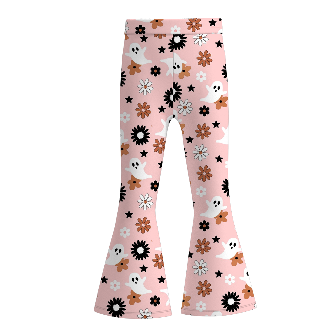 （Pre Order）Girls Halloween Print Bell Pants