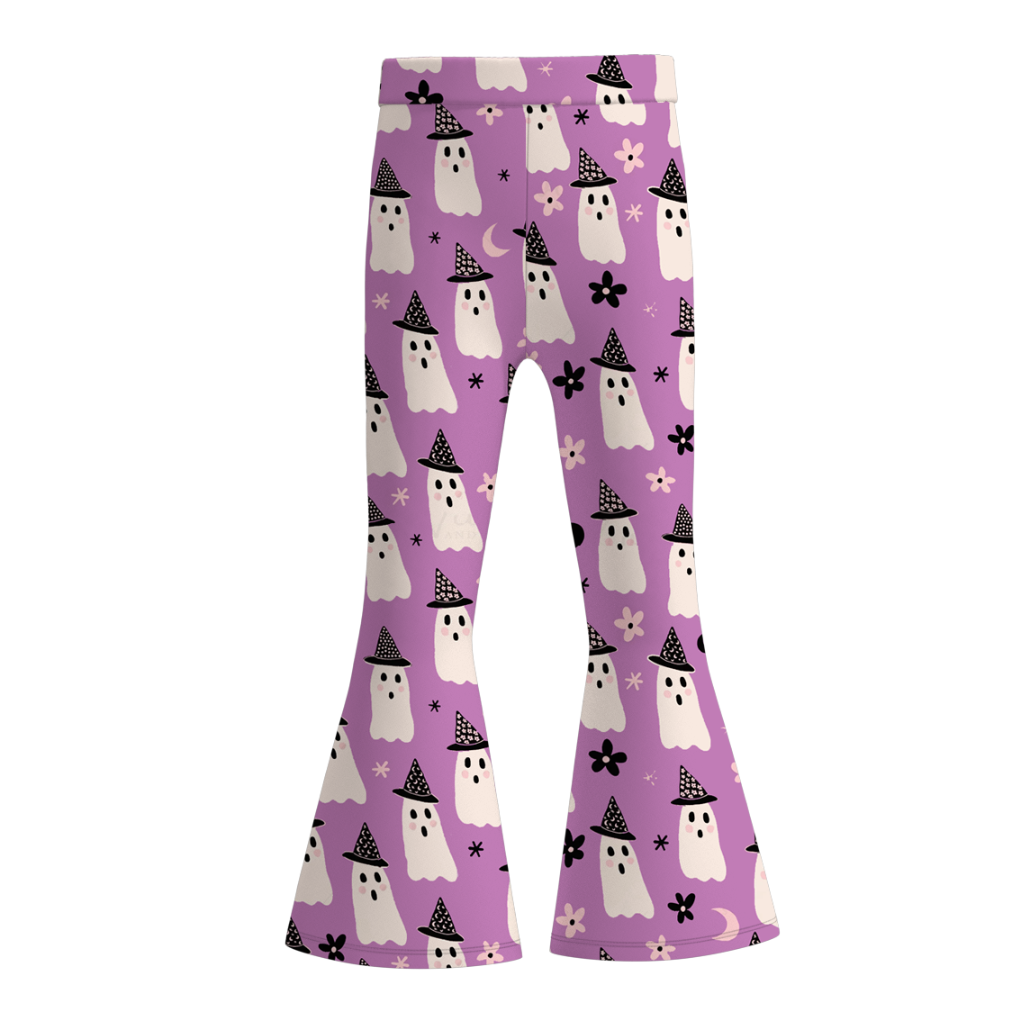 （Pre Order）Girls Halloween Print Bell Pants