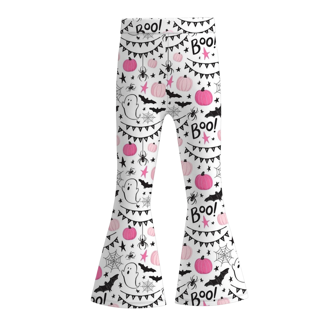 （Pre Order）Girls Halloween Print Bell Pants