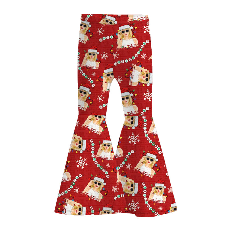 （Pre Order）Girls Fall Cartoon Print Bell Pants