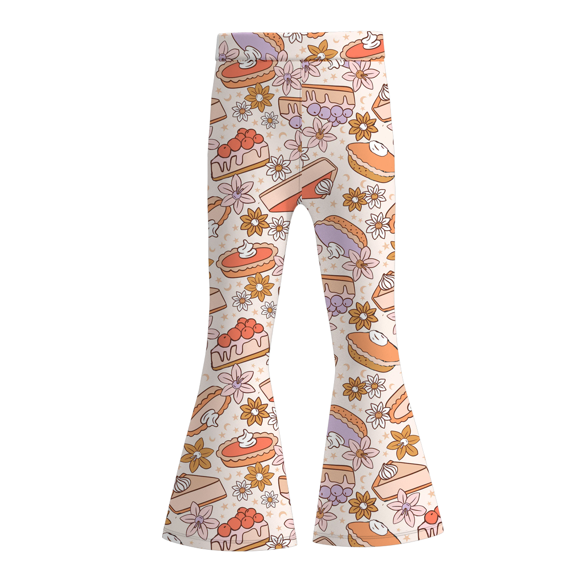 （Pre Order）Girls Thanksgiving Print Bell Pants