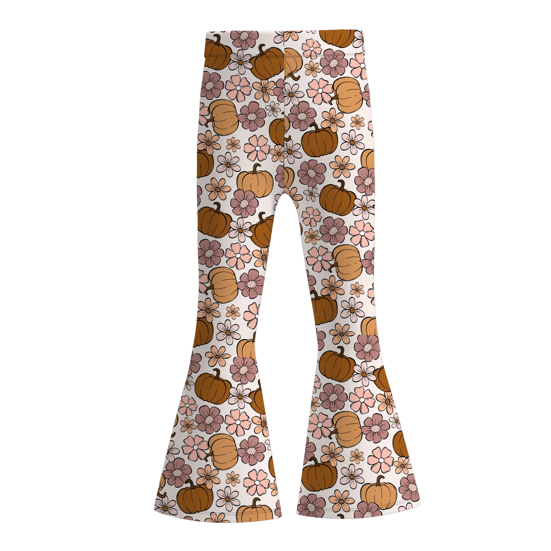 （Pre Order）Girls Thanksgiving Print Bell Pants