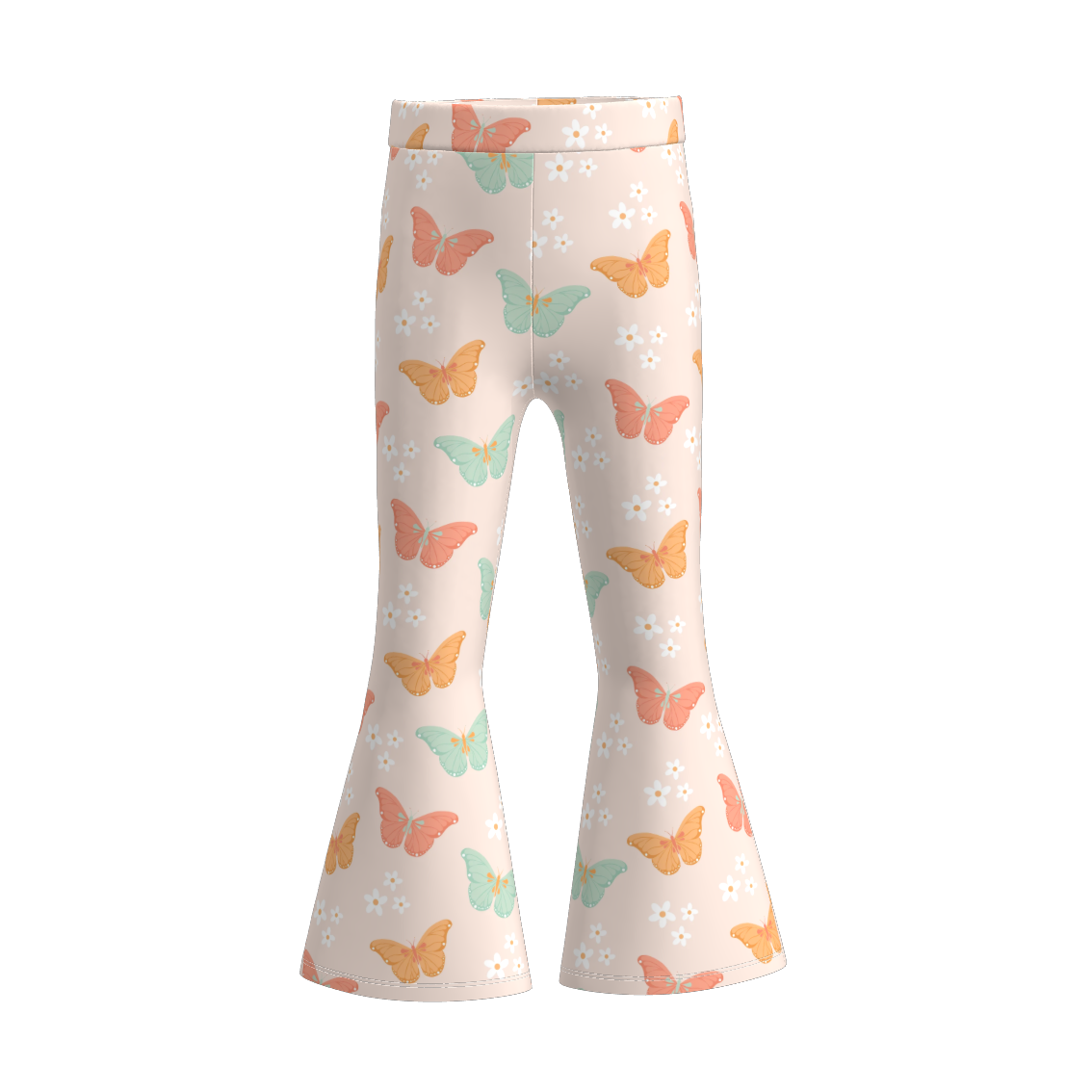 （Pre Order）Girls Spring and Summer Print Bell Pants