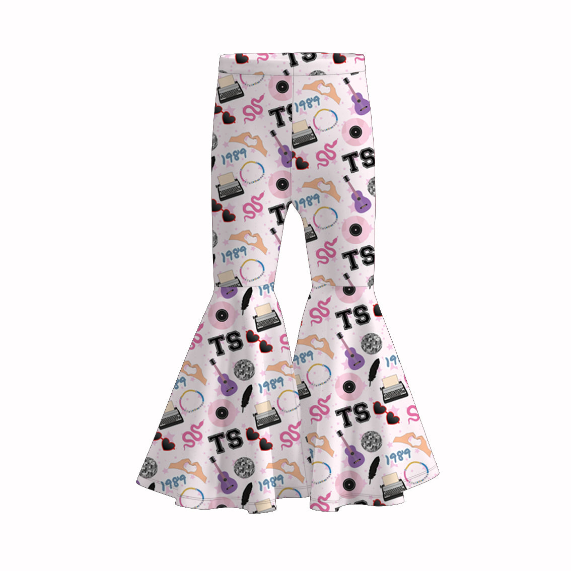 （Pre Order）Girls Valentine's Day Print Bell Pants