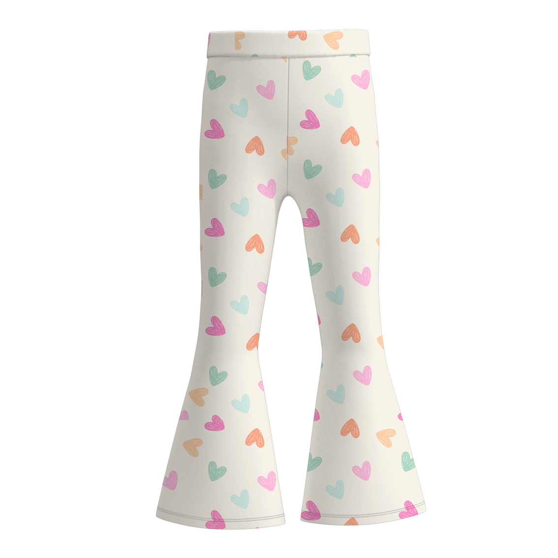 （Pre Order）Girls Valentine's Day Print Bell Pants