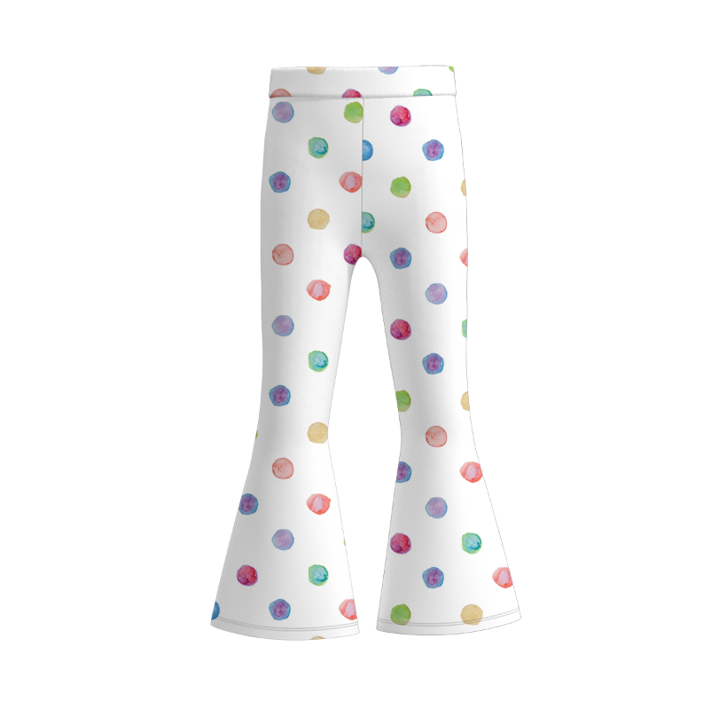 （Pre Order）Girls Spring and Summer Print Bell Pants