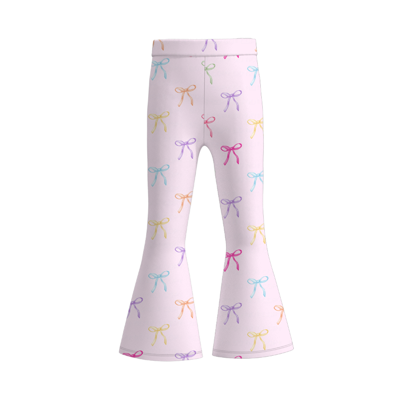 （Pre Order）Girls Spring and Summer Print Bell Pants