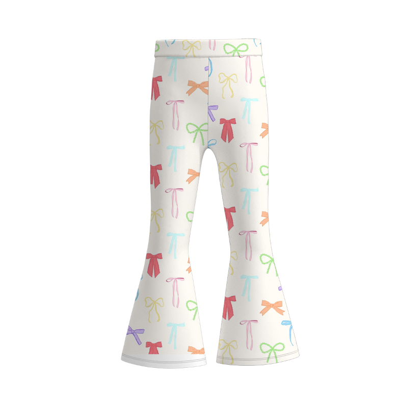 （Pre Order）Girls Spring and Summer Print Bell Pants