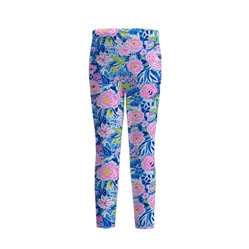 （Pre Order）Girls Spring and Summer Floral Print Pants