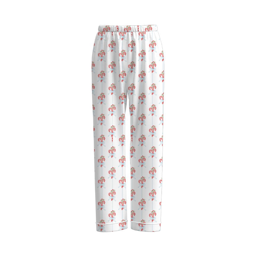 （Pre Order）Mommy Christmas Cartoon Print Pajama Pants