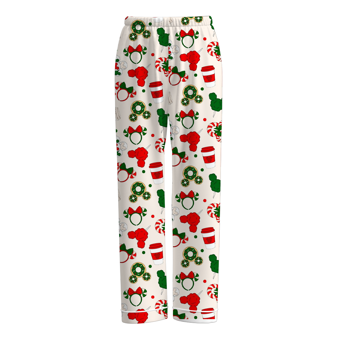 （Pre Order）Adults Christmas Cartoon Print Pajama Pants