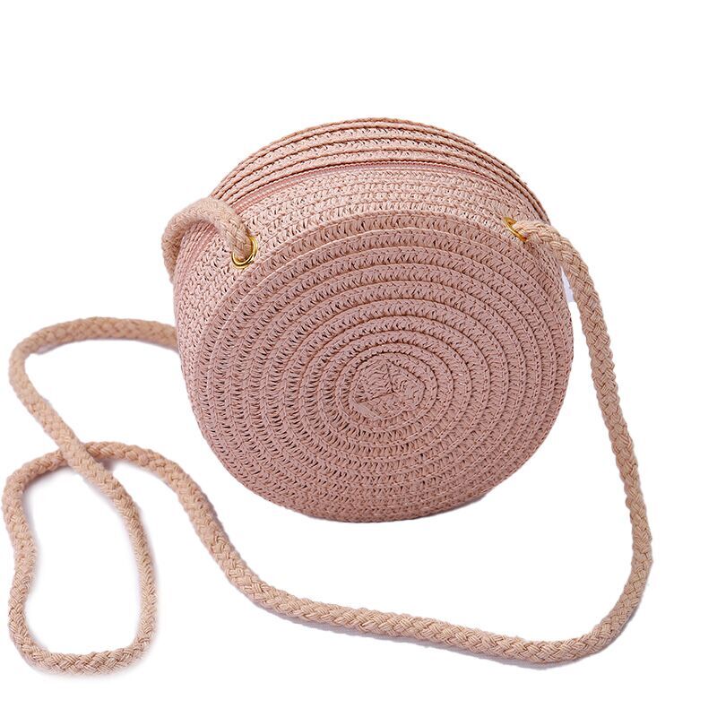 （Pre Order）Girl Cute Crossbody Straw bag