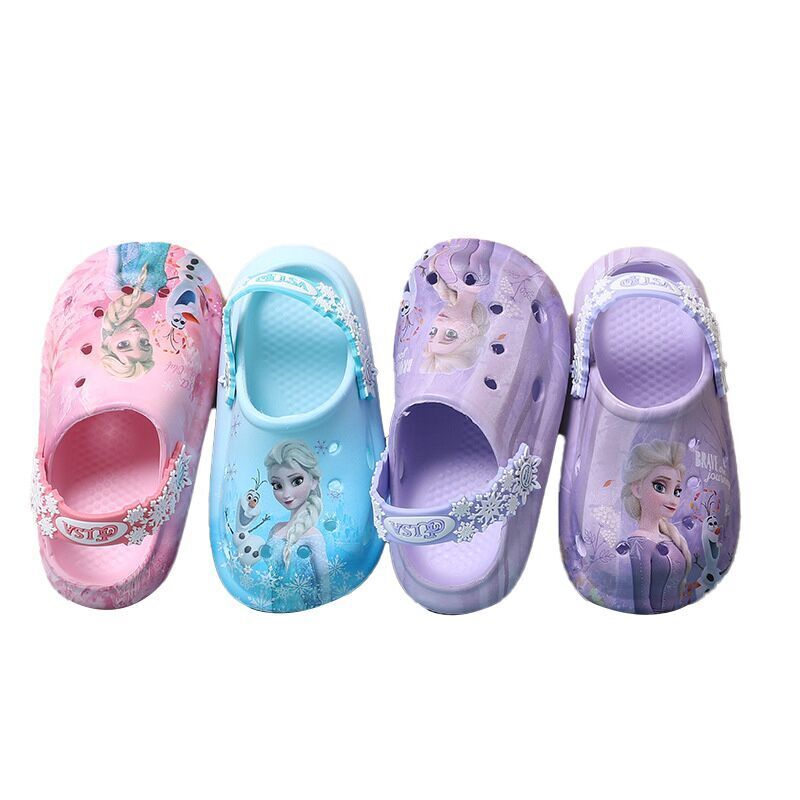 （Pre Order）Princess Crystal Anti-slip Holey Sneakers Girls