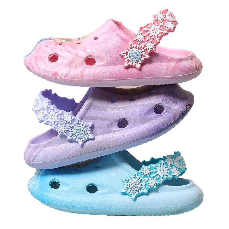 （Pre Order）Princess Crystal Anti-slip Holey Sneakers Girls