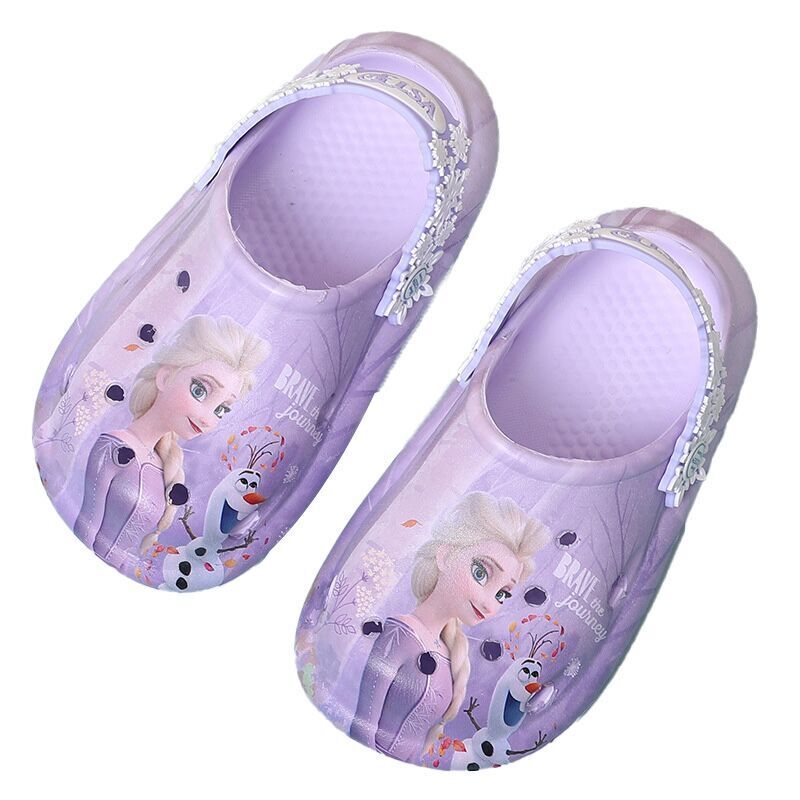 （Pre Order）Princess Crystal Anti-slip Holey Sneakers Girls