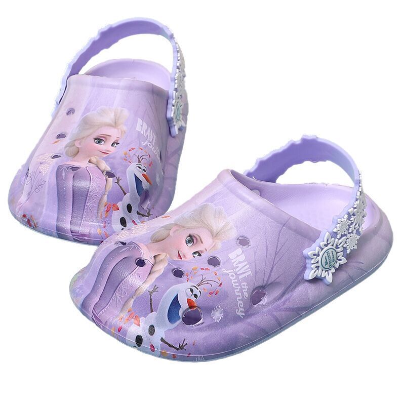 （Pre Order）Princess Crystal Anti-slip Holey Sneakers Girls