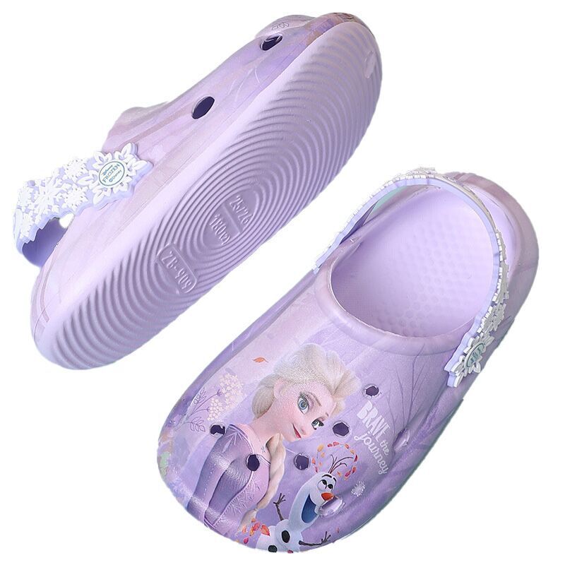 （Pre Order）Princess Crystal Anti-slip Holey Sneakers Girls