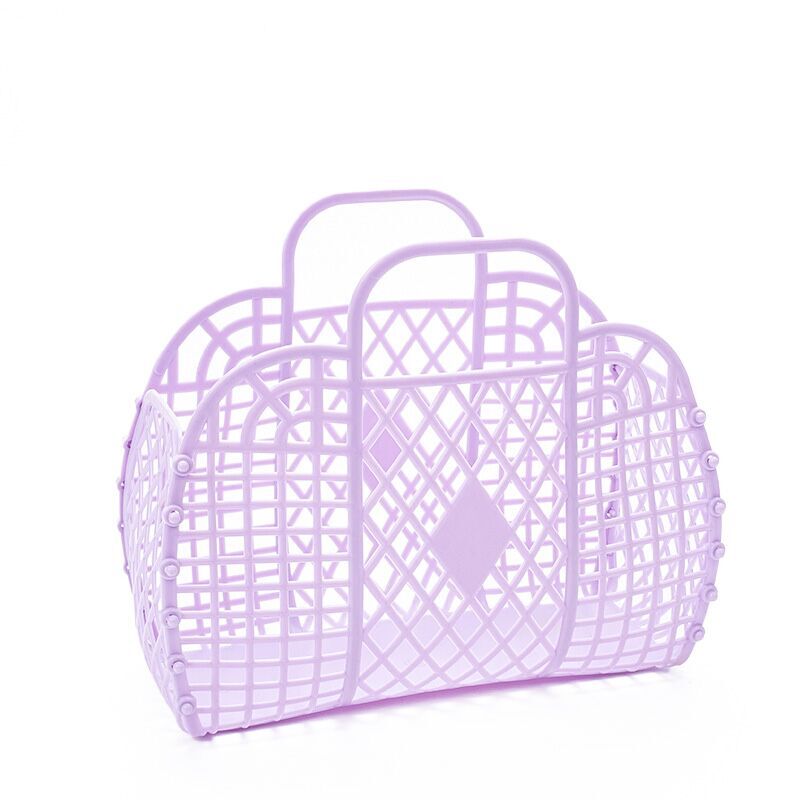 （Pre Order）Portable Hand Woven Plastic Basket