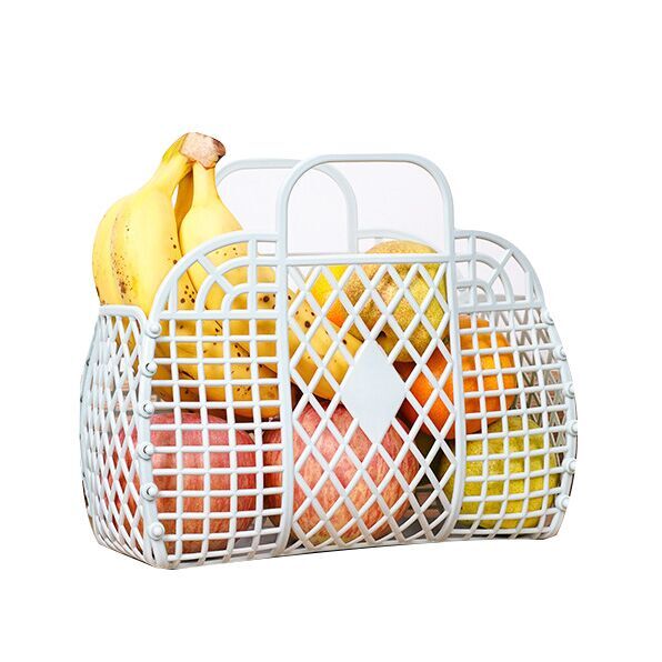 （Pre Order）Portable Hand Woven Plastic Basket