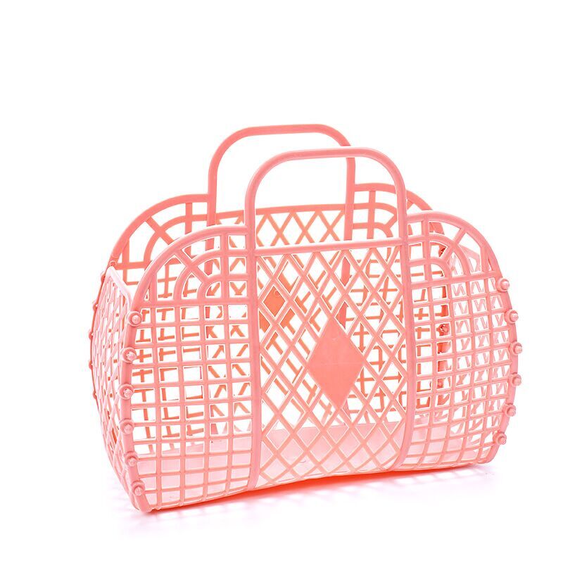 （Pre Order）Portable Hand Woven Plastic Basket