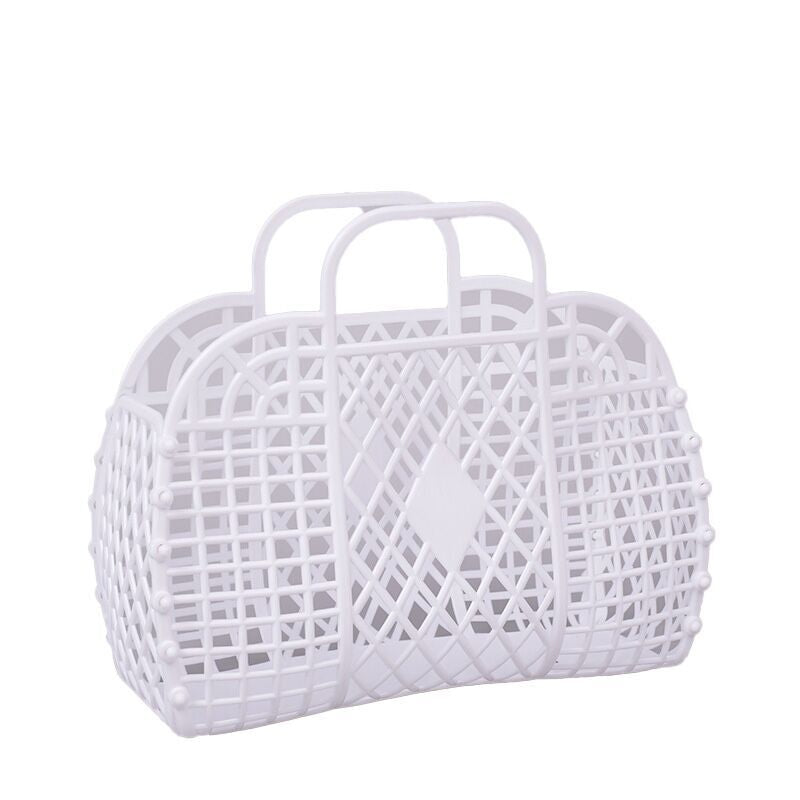 （Pre Order）Portable Hand Woven Plastic Basket