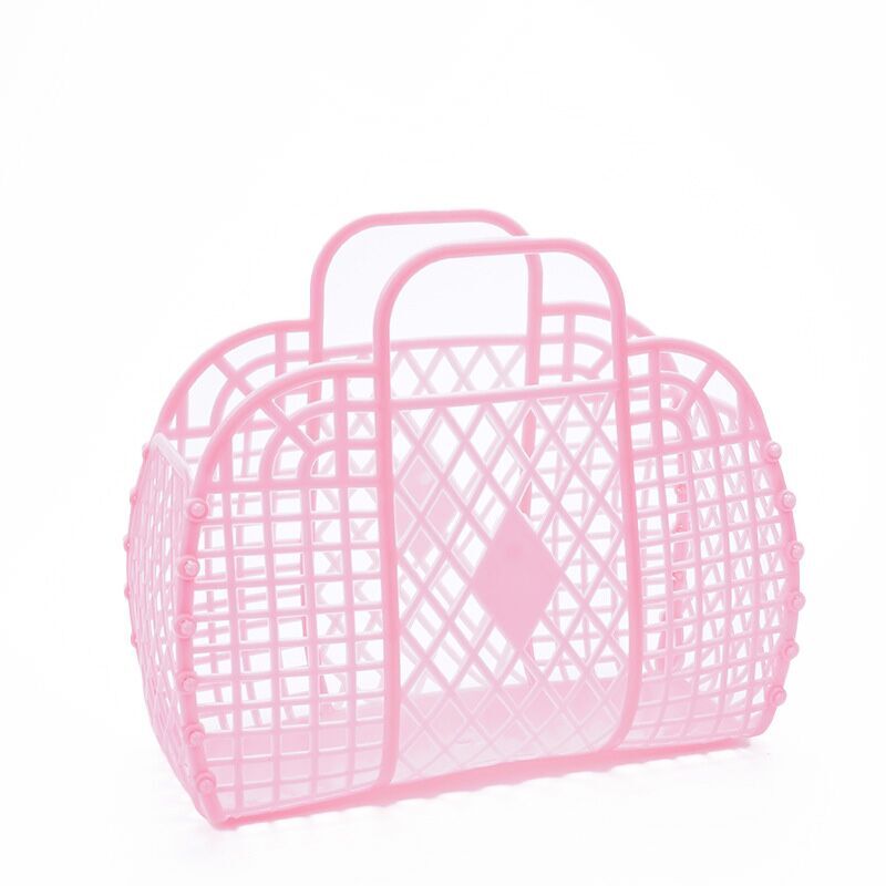 （Pre Order）Portable Hand Woven Plastic Basket