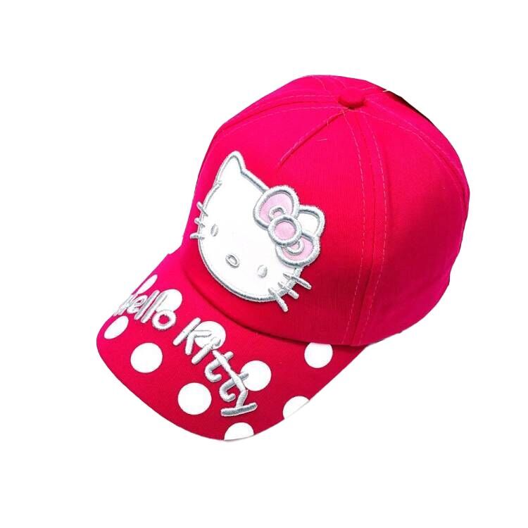 （Pre Order）Kids Pink Cartoon Embroidered Baseball Cap