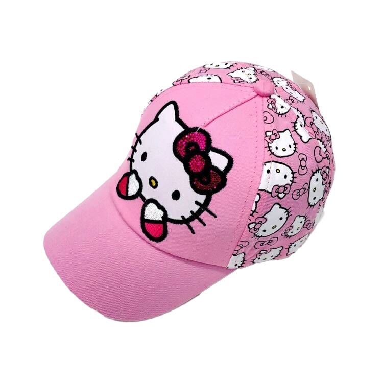 （Pre Order）Kids Pink Cartoon Embroidered Baseball Cap