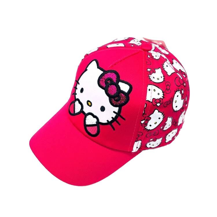 （Pre Order）Kids Pink Cartoon Embroidered Baseball Cap