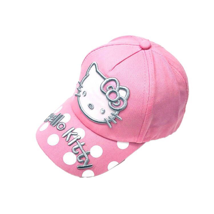 （Pre Order）Kids Pink Cartoon Embroidered Baseball Cap