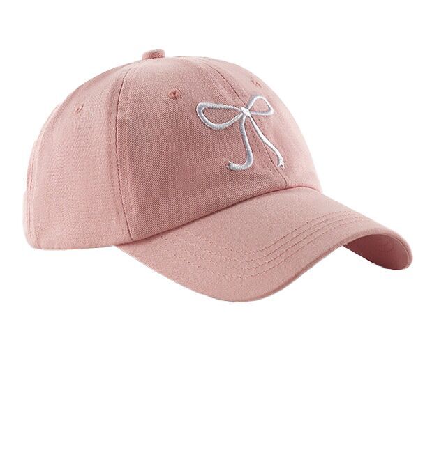 （Pre Order）Adults Bow Embroidery Baseball Cap