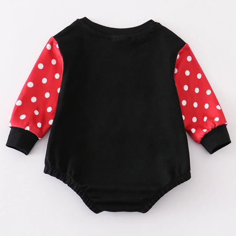 (In Stock G28-05-03)Baby Girls Cartoon Chenille Patches Romper