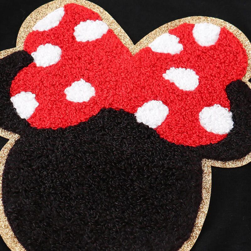 （In Stock G28-04-03）Girls Fall Cartoon Chenille Patches Top