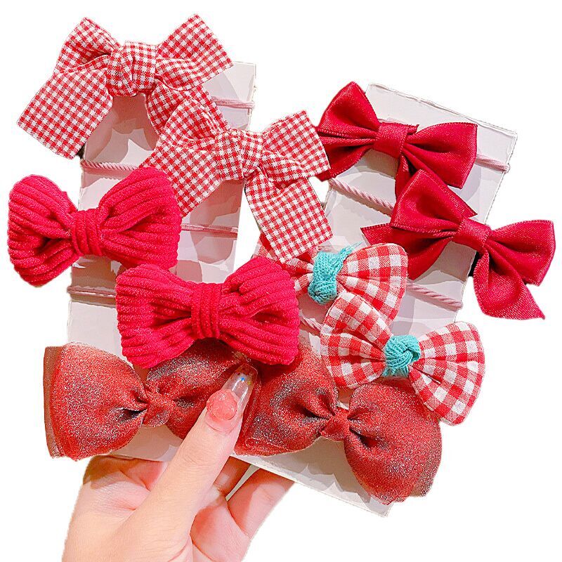 （Pre Order）Bow Hair Clip 10-piece Set