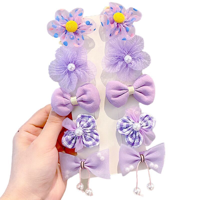 （Pre Order）Bow Hair Clip 10-piece Set