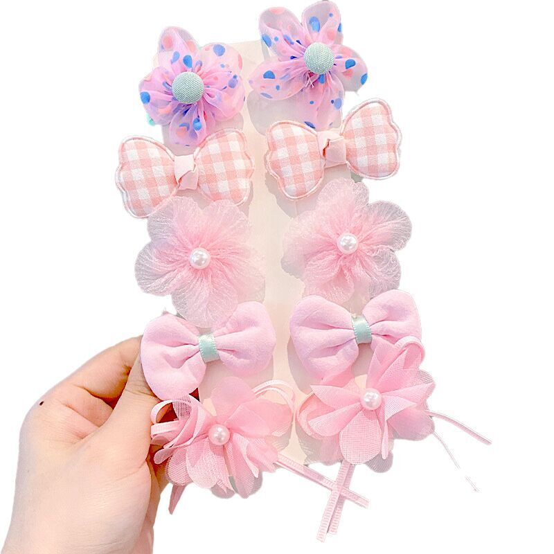 （Pre Order）Bow Hair Clip 10-piece Set