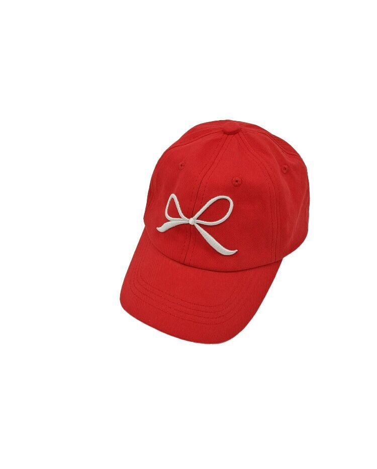 （Pre Order）Kids Bow Embroidery Baseball Cap