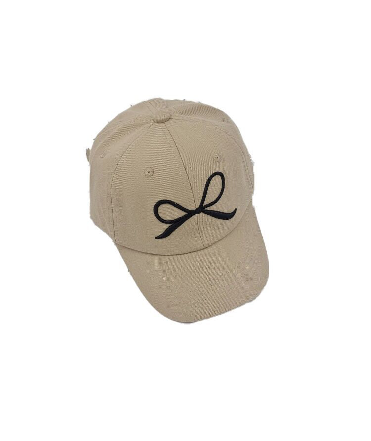 （Pre Order）Kids Bow Embroidery Baseball Cap