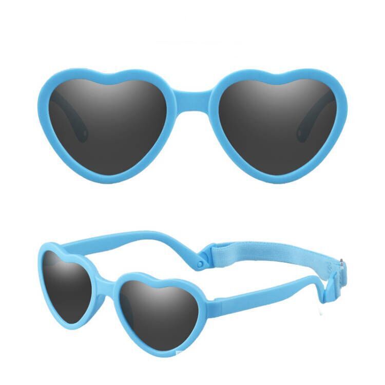 （Pre Order）Kids Heart-shaped Sunglasses With Straps