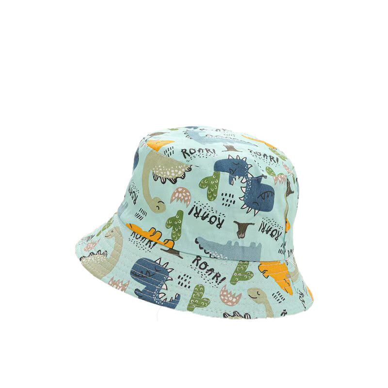 （Pre Order）Kids Cartoon Print Sunscreen Bucket Hat