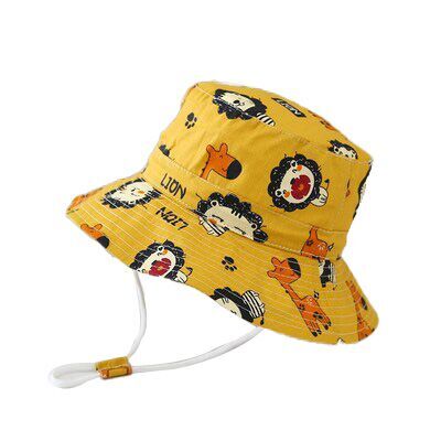 （Pre Order）Kids Cartoon Print Sunscreen Bucket Hat