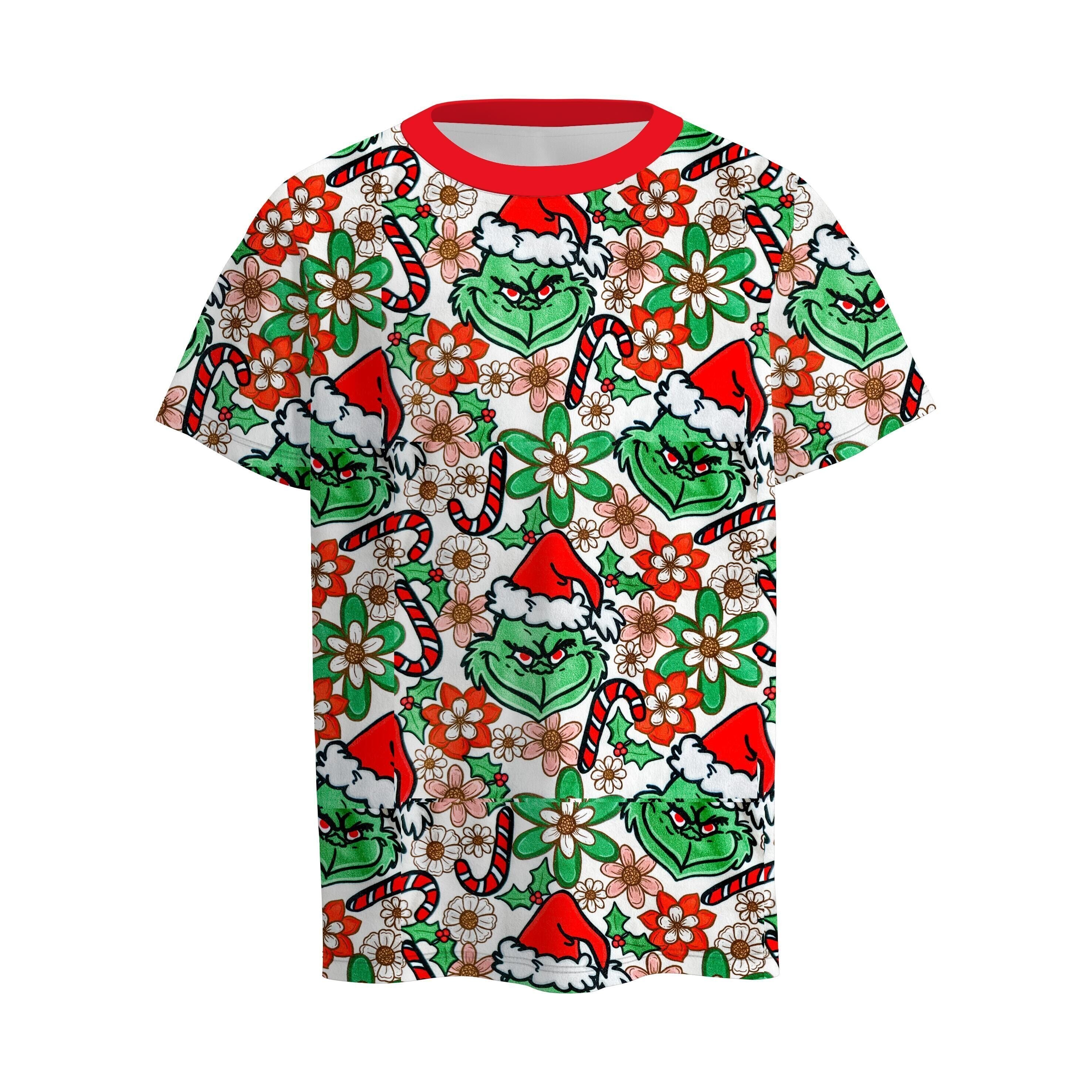 （Pre Order）Boys Christmas Cartoon Print Top