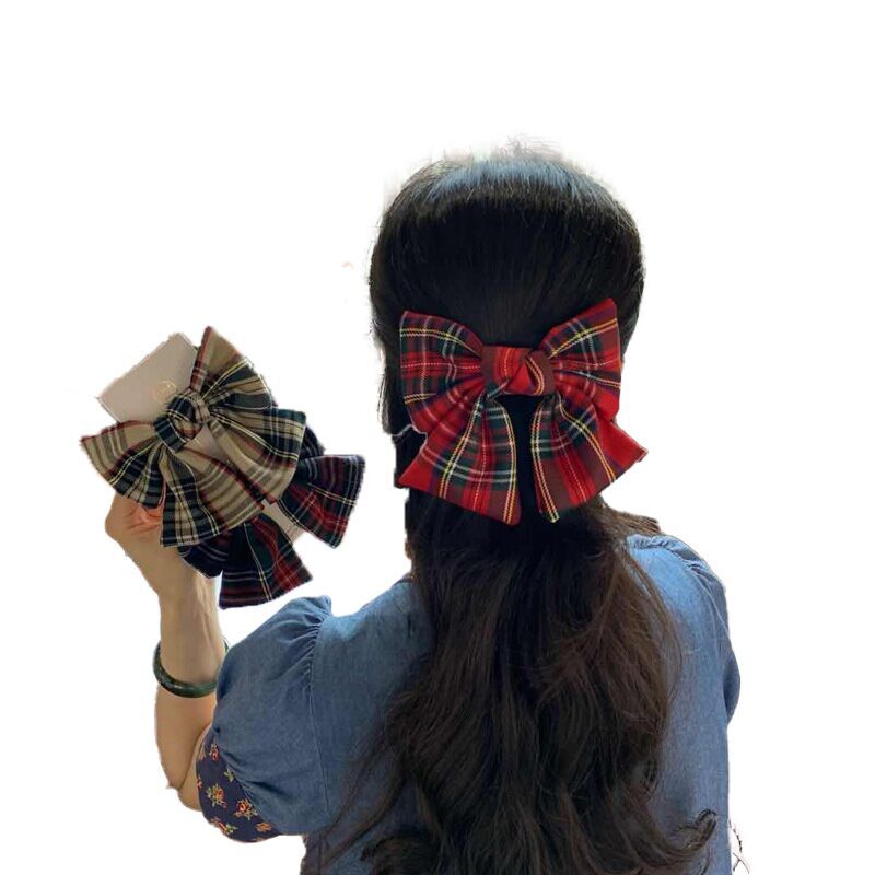 （Pre Order）Plaid Bow Hair Clip