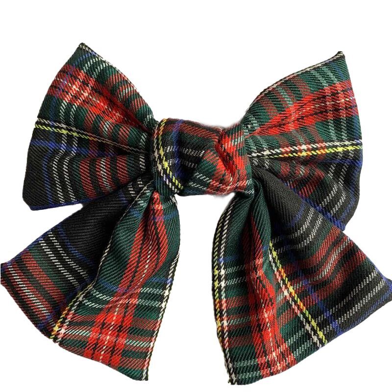 （Pre Order）Plaid Bow Hair Clip