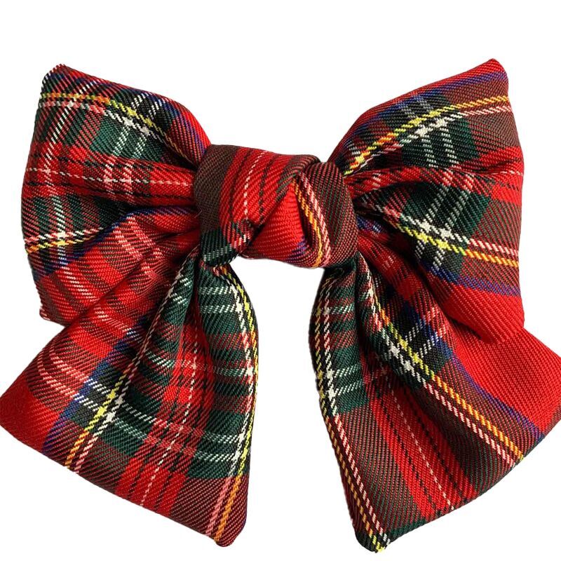 （Pre Order）Plaid Bow Hair Clip