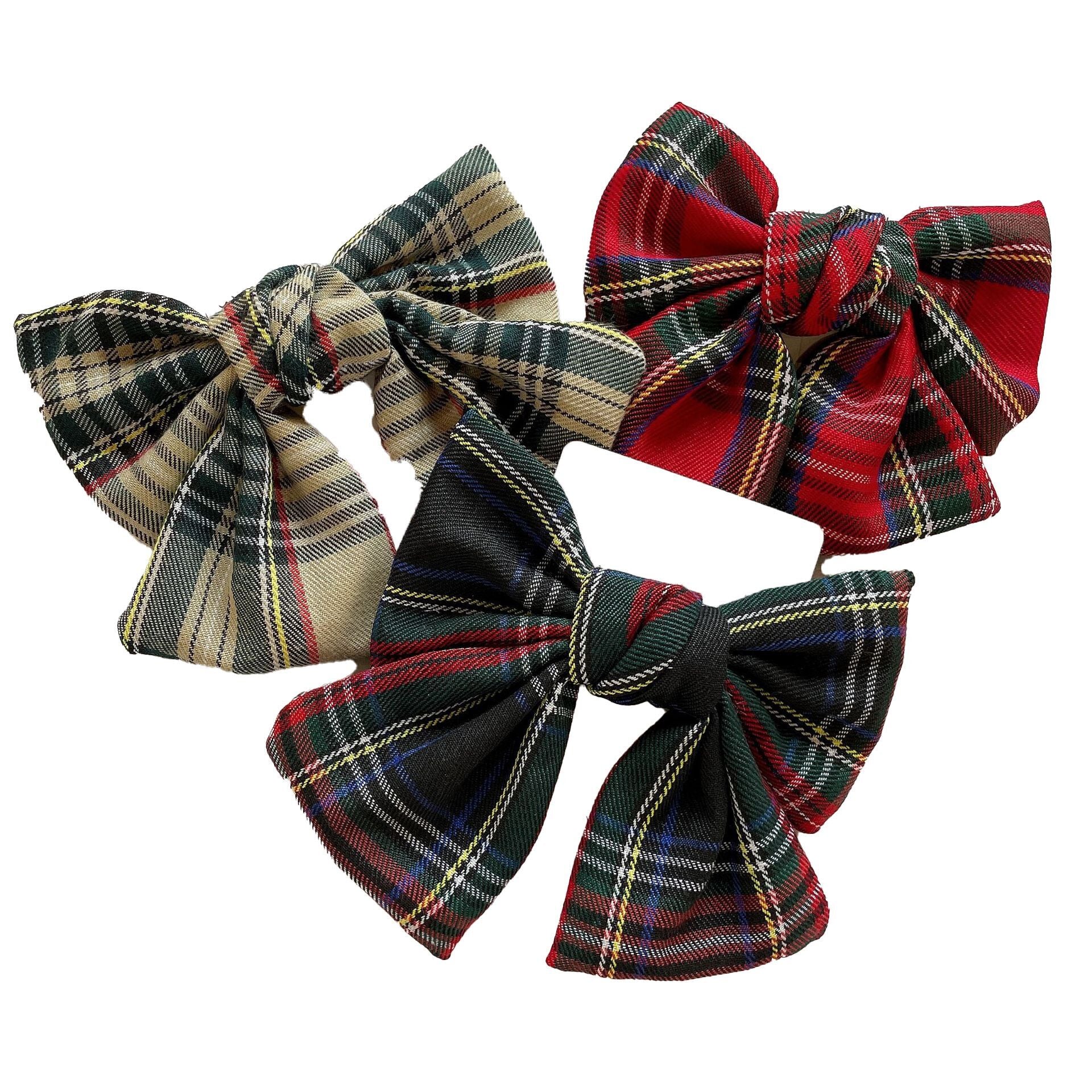 （Pre Order）Plaid Bow Hair Clip