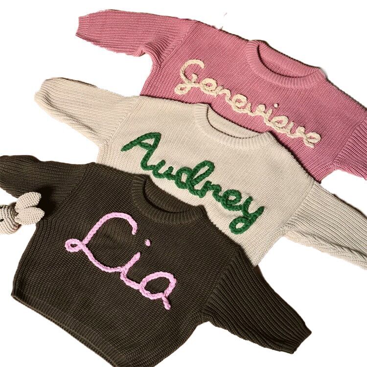 （Pre Order）Custom Sweater (Embroiderable)