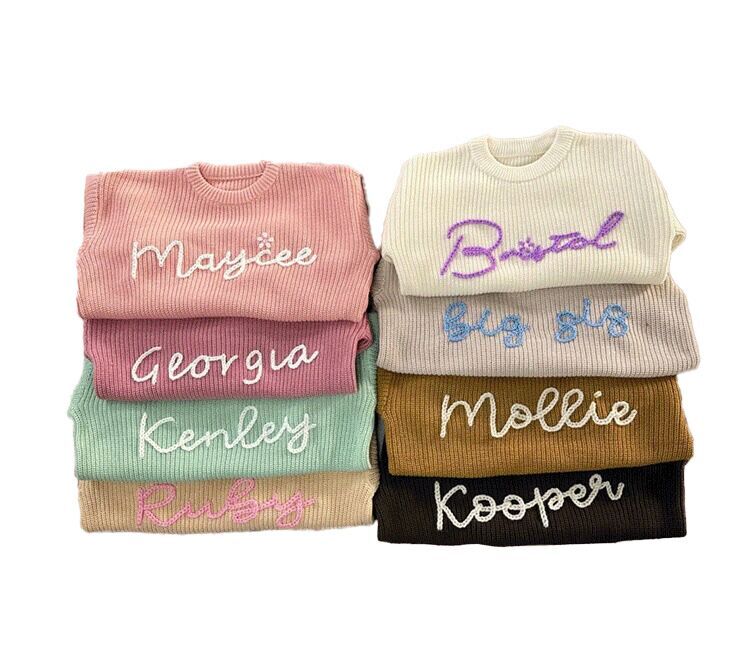 （Pre Order）Custom Sweater (Embroiderable)